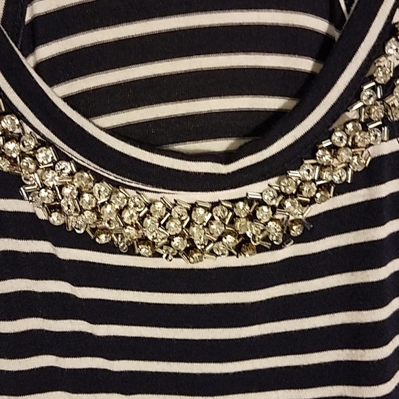 Cynthia Rowley Navy Striped Tank - Picture 2 of 6